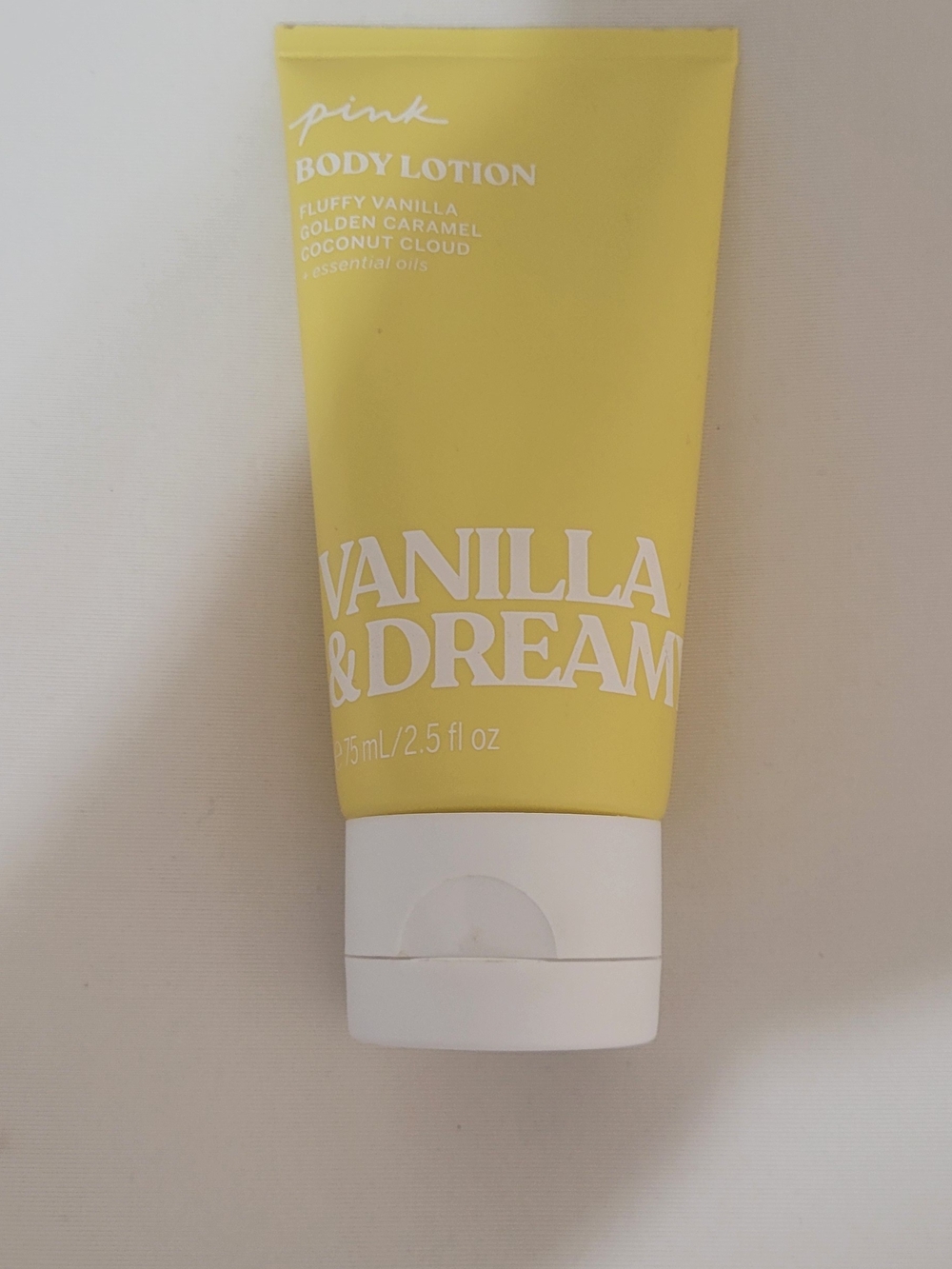 PINK Victoria's Secret Vanilla & Dream Body Lotion - Yellow Tube